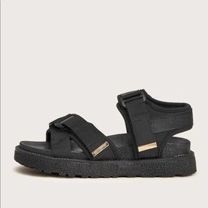 Velcro Ankle Strap Sandals